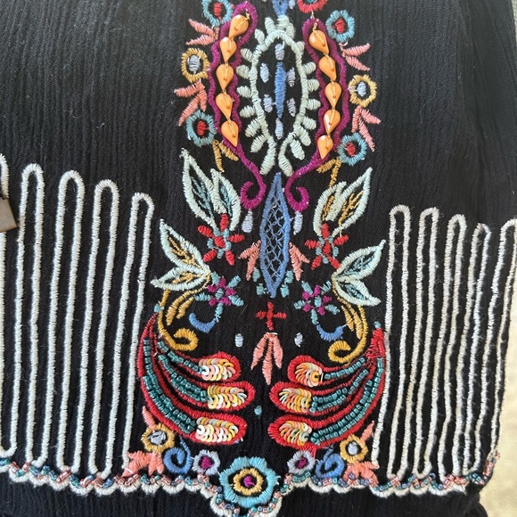 Floreat anthropology Black Embroidered Mini Skirt Extra small - Picture 10 of 10